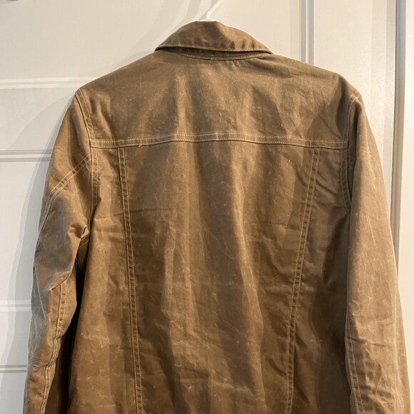 Flint and Tinder Flannel-Lined Waxed Trucker Jacket - Picture 6 of 6